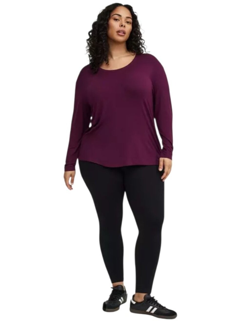 Torrid Plus Size Purple Long Sleeve Top